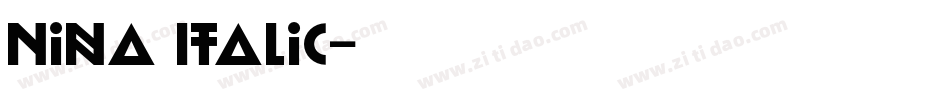 Nina Italic字体转换